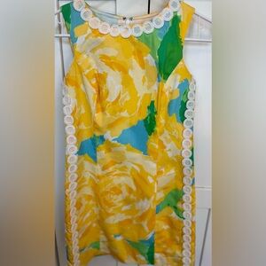 Lilly Pulitzer women First Impressions Yellow Rose Mila Shift Dress 00
